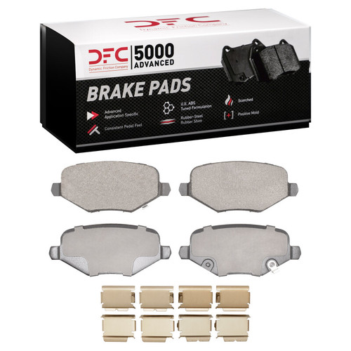 DFC 5000 Advanced Ceramic Rear Brake Pads and Hardware Kit, Dodge Journey 2009-2014