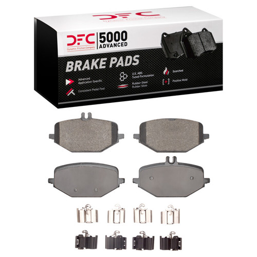 DFC 5000 Advanced Low-Metallic Rear Brake Pads and Hardware Kit, Mercedes-Benz G500 (Mexico) 2019-2025