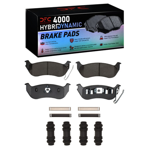 DFC 03-10 Ford Explorer Sport Trac Rear 4000 HybriDynamic Brake Pads and Hardware Kit