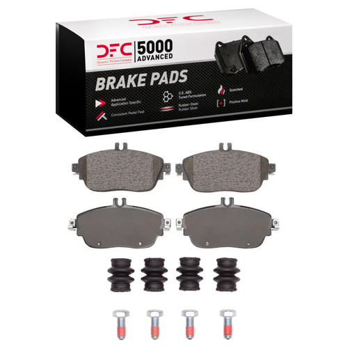DFC 5000 Advanced Low-Metallic Front Brake Pads and Hardware Kit, Infiniti QX30 2012-2020