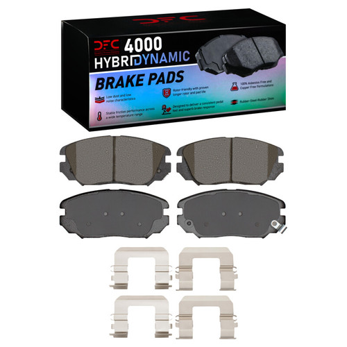 DFC 05-11 Hyundai Azera Front 4000 HybriDynamic Brake Pads and Hardware Kit