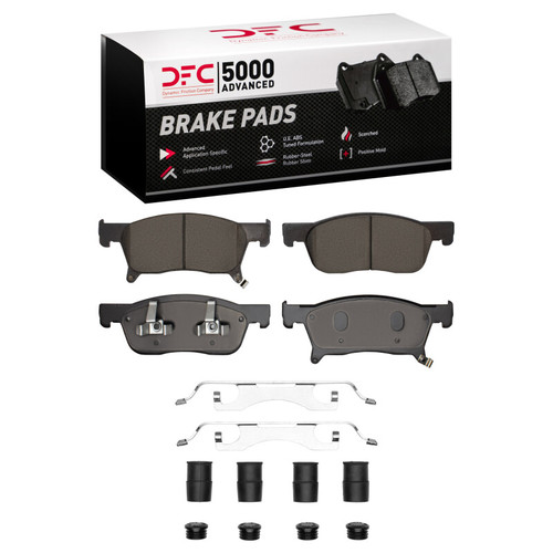 DFC 5000 Advanced Ceramic Front Brake Pads and Hardware Kit, Subaru Ascent 2019-2025