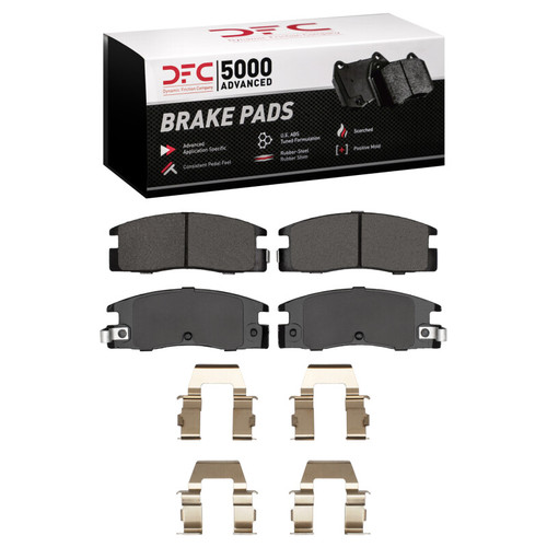 DFC 5000 Advanced Ceramic Rear Brake Pads and Hardware Kit, Isuzu Pickup 1988-1995