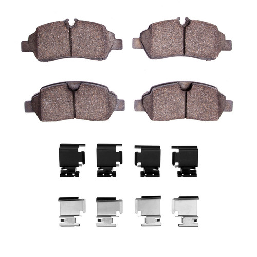 DFC 4000 HybriDynamic Rear Brake Pads and Hardware Kit, Ford Transit-350/SRW 2015-2019