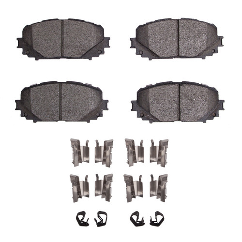 DFC 5000 Advanced Ceramic Front Brake Pads and Hardware Kit, Toyota Yaris (USA/Canada) 2012-2018