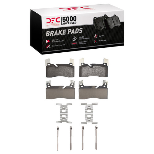 DFC 11-15 Mercedes-Benz SLS AMG Rear 5000 Advanced Low Metallic Brake Pads and Hardware Kit