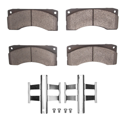 DFC 86-92 Ford CF6000 Front 5000 Advanced Semi Metallic Brake Pads and Hardware Kit