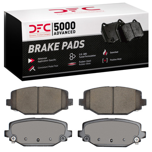 DFC 5000 Advanced Ceramic Rear Brake Pads, Chrysler Town & Country 2012-2020