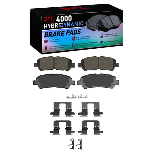 DFC 08-13 Toyota Highlander Rear 4000 HybriDynamic Brake Pads and Hardware Kit