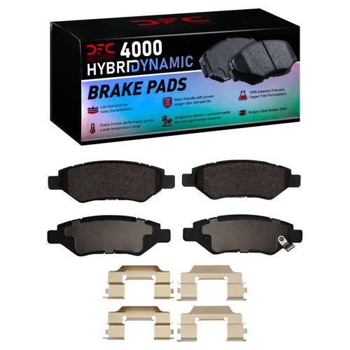 DFC 4000 HybriDynamic Rear Brake Pads and Hardware Kit, Cadillac SRX 2008-2016