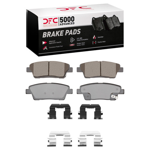 DFC 10-17 Genesis G80 Rear 5000 Advanced Ceramic Brake Pads and Hardware Kit