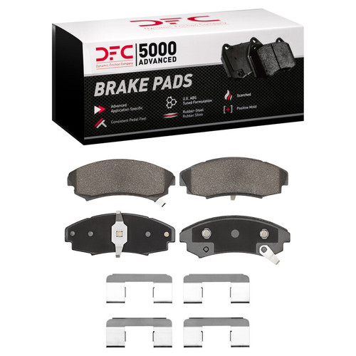 DFC 86-92 Buick Riviera Front 5000 Advanced Semi Metallic Brake Pads and Hardware Kit