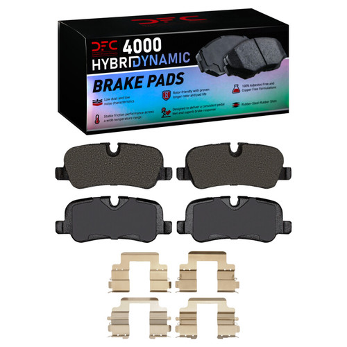 DFC 4000 HybriDynamic Rear Brake Pads and Hardware Kit, Land Rover Range Rover Sport 2010-2013