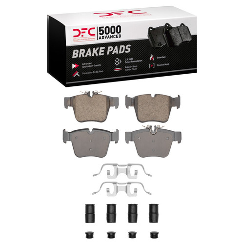 DFC 5000 Advanced Ceramic Rear Brake Pads and Hardware Kit, Mercedes-Benz GLC250 (South America) 2016-2023