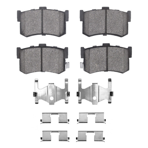 DFC 86-88 Acura LEGEND Rear 5000 Advanced Ceramic Brake Pads and Hardware Kit