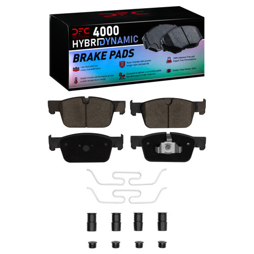 DFC 17-25 Volvo V60/V90/XC60/S90/S60 Front 4000 HybriDynamic Brake Pads and Hardware Kit