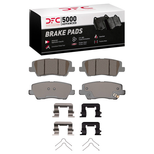 DFC 5000 Advanced Ceramic Rear Brake Pads and Hardware Kit, Cadillac ATS 2013-2019