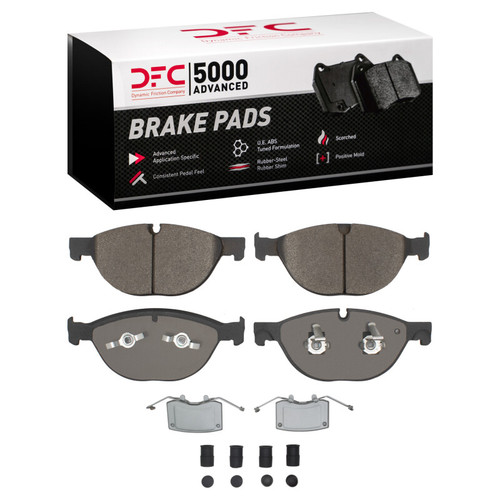 DFC 10-24 Jaguar XJ Front 5000 Advanced Low Metallic Brake Pads and Hardware Kit