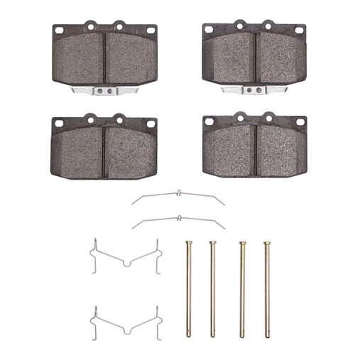 DFC 5000 Advanced Semi-Metallic Front Brake Pads and Hardware Kit, Mazda RX-7 1993-1995