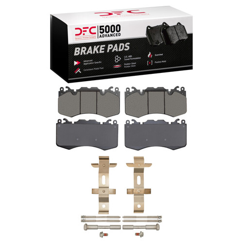 DFC 5000 Advanced Low-Metallic Front Brake Pads and Hardware Kit, Land Rover Range Rover Sport 2010-2022