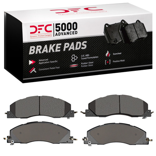 DFC 5000 Advanced Semi-Metallic Front Brake Pads, Dodge Ram 3500 2009-2018