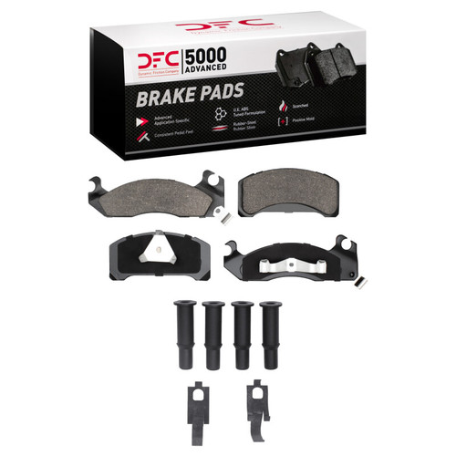 DFC 82-82 Ford Fairmont Front 5000 Advanced Semi Metallic Brake Pads and Hardware Kit