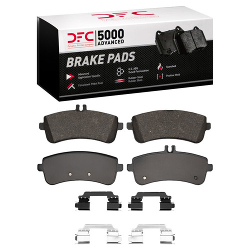 DFC 15-17 Mercedes-Benz S600 Rear 5000 Advanced Low Metallic Brake Pads and Hardware Kit