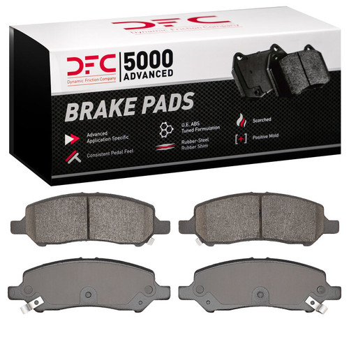 DFC 5000 Advanced Ceramic Rear Brake Pads, Dodge Dart 2013-2016