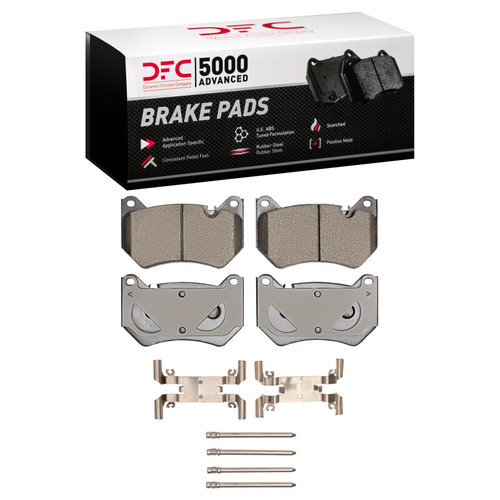 DFC 5000 Advanced Ceramic Front Brake Pads and Hardware Kit, Audi Q5 Sportback 2018-2025