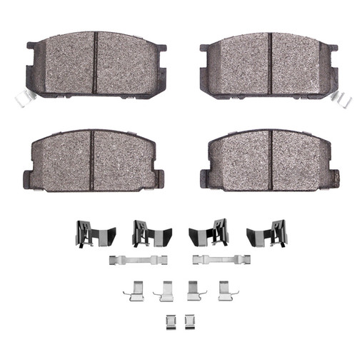 DFC 84-87 Toyota Corolla (US/Canada) Front 5000 Advanced Semi Metallic Brake Pads and Hardware Kit