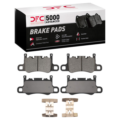 DFC 5000 Advanced Low-Metallic Rear Brake Pads and Hardware Kit, Audi RS e-TRON GT 2017-2025