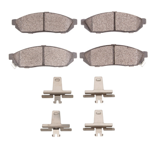 DFC 5000 Advanced Semi-Metallic Front Brake Pads and Hardware Kit, Honda Civic Hatchback 1980-1983