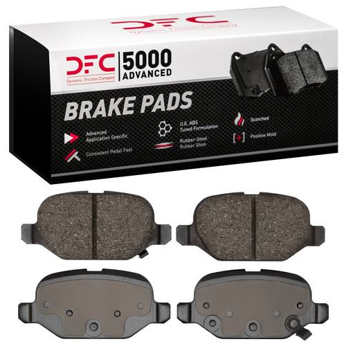 DFC 5000 Advanced Ceramic Rear Brake Pads, Fiat 500 (USA/Canada) 2009-2019