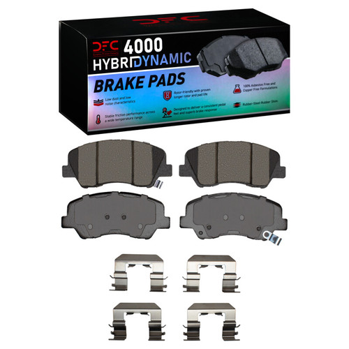 DFC 12-17 Dodge Attitude (Mexico) Front 4000 HybriDynamic Brake Pads and Hardware Kit