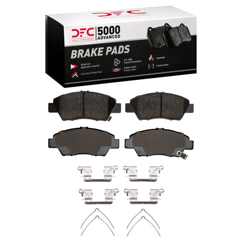 DFC 5000 Advanced Ceramic Front Brake Pads and Hardware Kit, Honda CR-Z 2009-2020