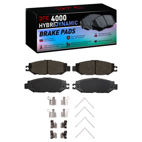 DFC 93-00 Lexus LS400 Rear 4000 HybriDynamic Brake Pads and Hardware Kit