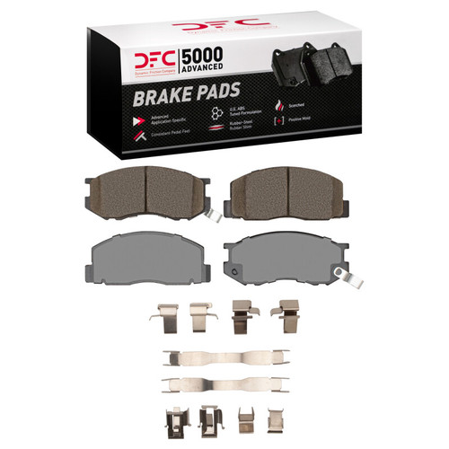 DFC 84-89 Toyota Van Wagon Front 5000 Advanced Ceramic Brake Pads and Hardware Kit