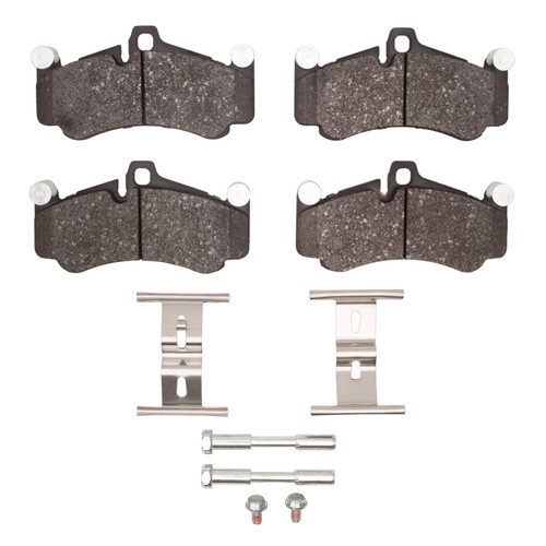DFC 5000 Advanced Low-Metallic Front Brake Pads and Hardware Kit, Porsche 911 2010-2011