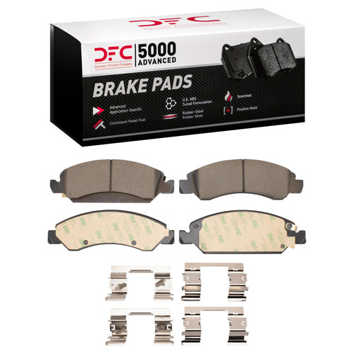 DFC 5000 Advanced Ceramic Front Brake Pads and Hardware Kit, Cadillac Escalade ESV 2005-2020