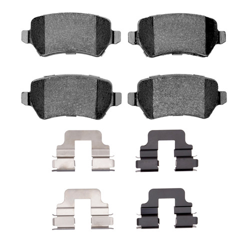 DFC 02-08 Chevrolet Zafira (Mexico) Rear 5000 Advanced Low Metallic Brake Pads and Hardware Kit