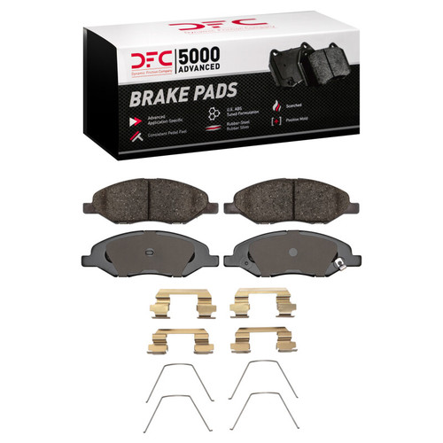 DFC 07-17 Nissan Tiida (Mexico) Front 5000 Advanced Ceramic Brake Pads and Hardware Kit