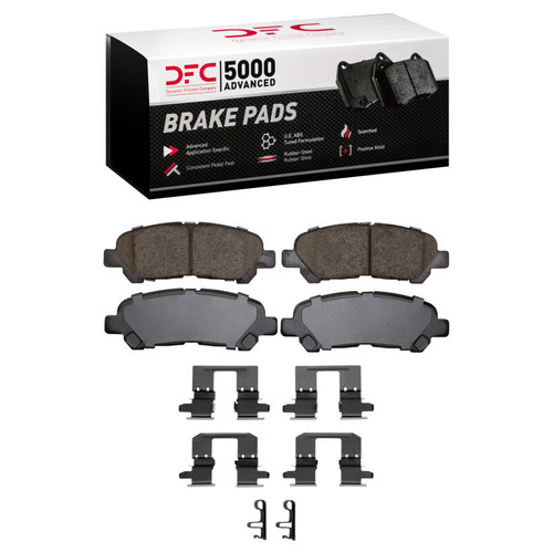 DFC 08-13 Toyota Highlander Rear 5000 Advanced Ceramic Brake Pads and Hardware Kit