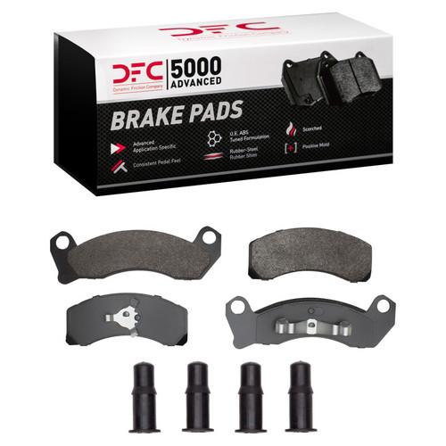 DFC 81-94 Ford LTD Crown Victoria Front 5000 Advanced Semi Metallic Brake Pads and Hardware Kit
