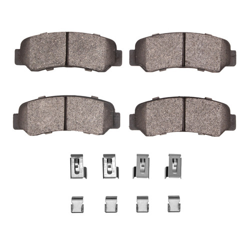 DFC 5000 Advanced Semi-Metallic Rear Brake Pads and Hardware Kit, Plymouth Arrow 1976-1980