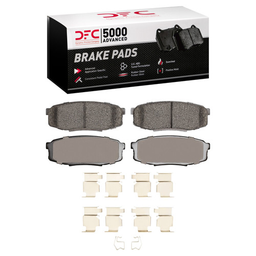 DFC 5000 Advanced Ceramic Rear Brake Pads and Hardware Kit, Lexus LX570 2007-2022