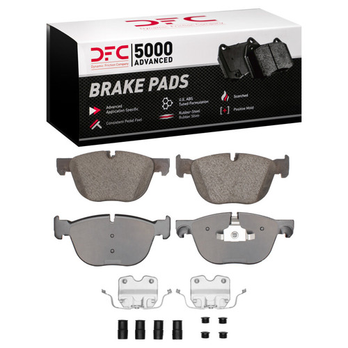DFC 5000 Advanced Ceramic Front Brake Pads and Hardware Kit, BMW X5 2014-2019