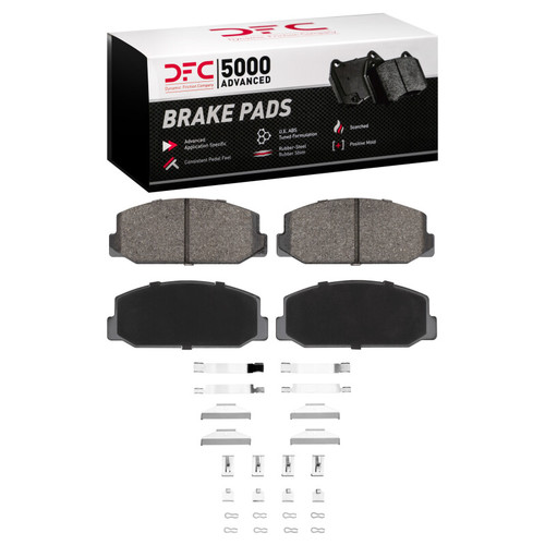 DFC 70-75 Toyota Carina Front 5000 Advanced Semi Metallic Brake Pads and Hardware Kit