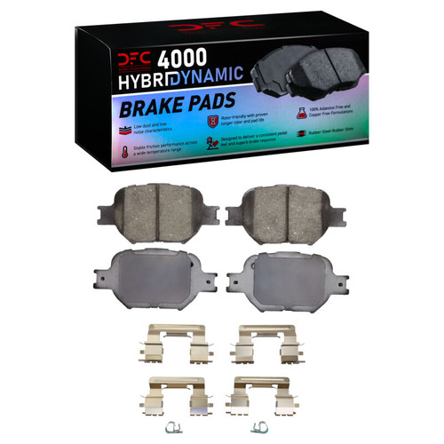 DFC 4000 HybriDynamic Front Brake Pads and Hardware Kit, Scion TC 2000-2010