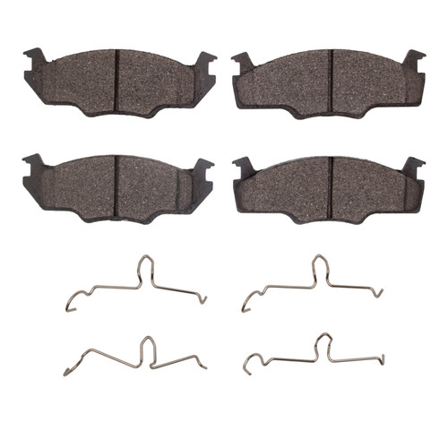 DFC 5000 Advanced Semi-Metallic Front Brake Pads and Hardware Kit, Volkswagen Jetta Sedan 1980-1984