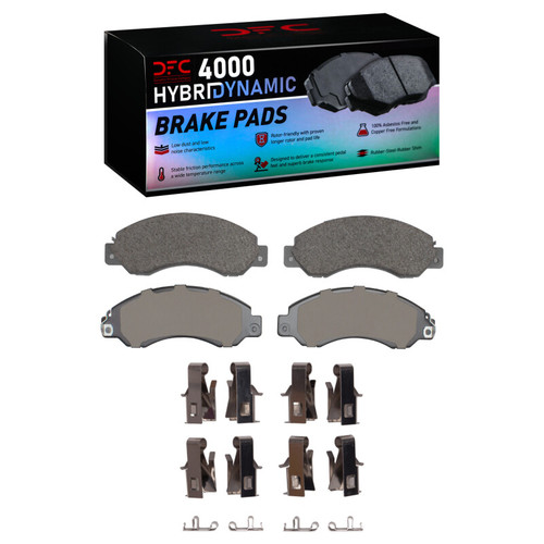 DFC 4000 HybriDynamic Front Brake Pads and Hardware Kit, UD UD 1400 1994-2010